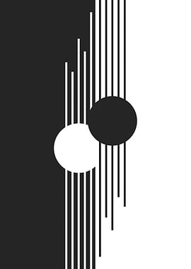 Black and White Abstract Art