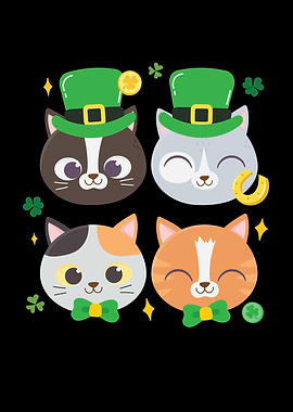 St Patricks Day Cat Kitten