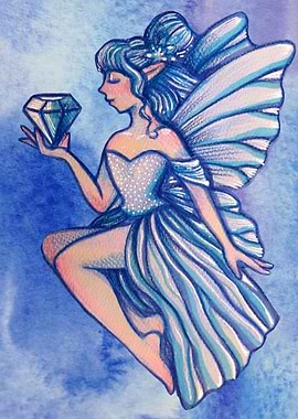 Blue Fairy with Sapphire