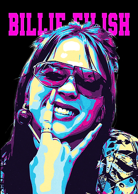 Billie Eilish Pop Art Portrait