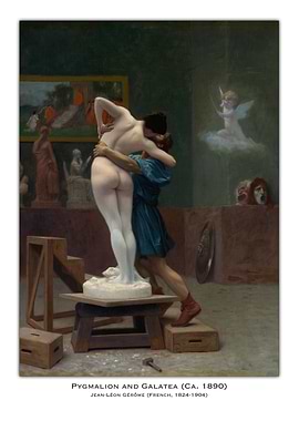 Pygmalion and Galatea Painting