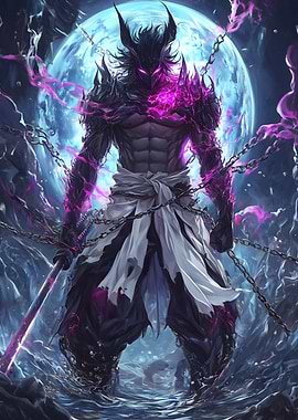 Demonic Samurai in Chains