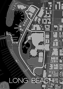 Long Beach Race Track Map