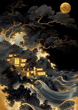 Japanese Night Landscape