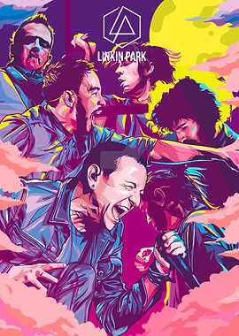 Linkin Park Band Illustration