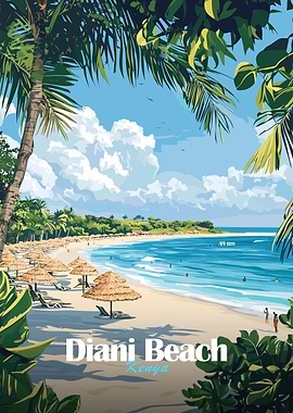 Diani Beach Kenya Poster