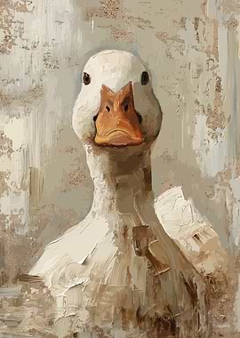White Duck Portrait