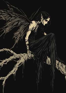 Dark Fairy Illustration