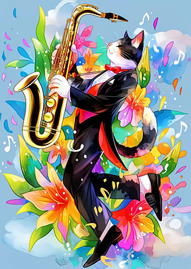 Abstract Cat Jazz