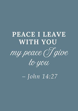 Jesus Christ Quote Bible Verse - Peace I Leave With You