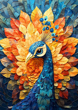 Peacock Feathers Art