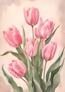 Pink Tulip Bouquet