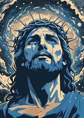 Jesus art Hued Divine