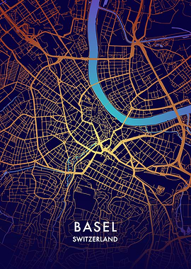 Basel City Map