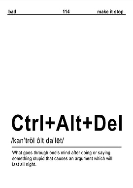 Ctrl+Alt+Del Definition