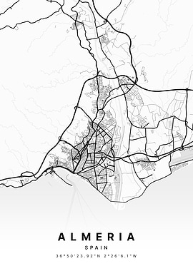 Almeria Spain City Map