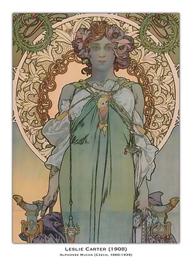 Art Nouveau Woman Poster