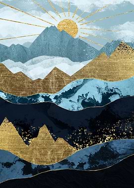 Gold Mountain Landscape