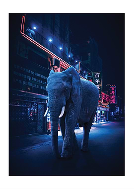Elephant in Neon City