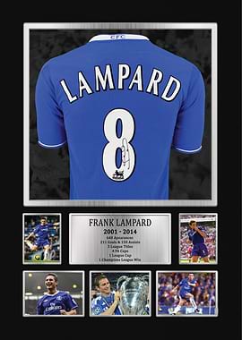 Frank Lampard Signed Chelsea Jersey Recreation