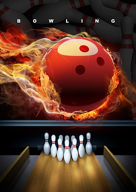 Bowling Ball on Fire