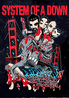 System of a Down Concert Poster
