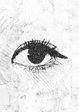 Bold Eye on Grunge - Edgy, Distressed Wall Art