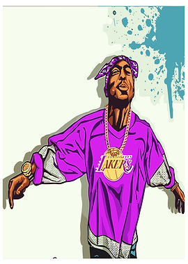 Tupac Shakur Lakers Jersey