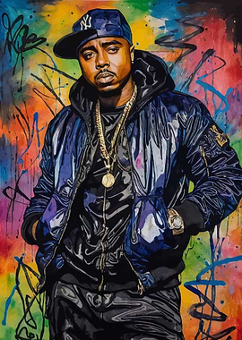 NAS - Nasir Watercolor Portrait