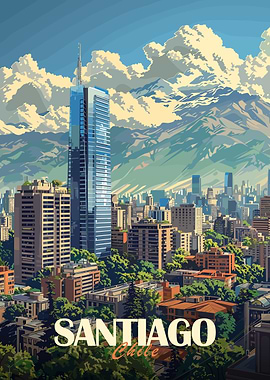 Santiago, Chile Cityscape