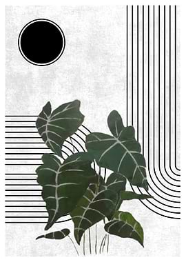 Minimalist Plant Art