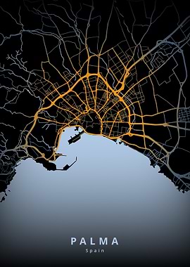 Palma de Mallorca City Map