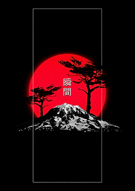 Japanese Mountain Sunset