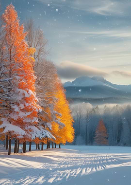 Snowy Winter Landscape