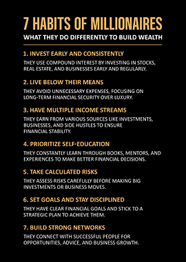 7 Habits of Millionaires