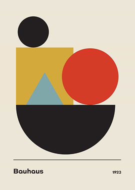 Bauhaus Geometric Art Print