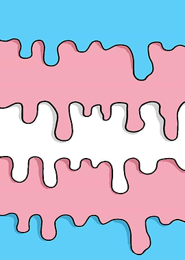 Dripping Transgender Flag
