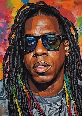 Jay-Z Portrait Painting