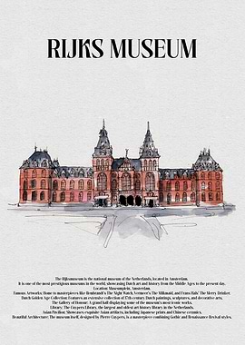 Rijksmuseum Watercolor Illustration