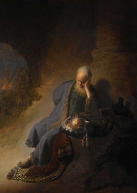 Jeremiah Lamenting Destruction Jerusalem