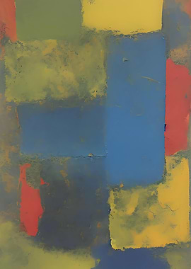 Abstract Color Block Painting