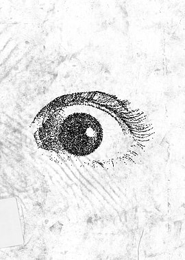 Raw Grunge Eye - Distorted Art on Distressed Backgrounds