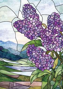 Lilac Stained Glass