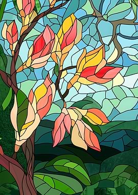 Stained Glass Flowers
