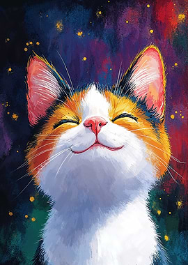 Smiling Cat in Space