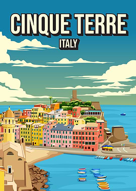 Cinque Terre Italy Poster