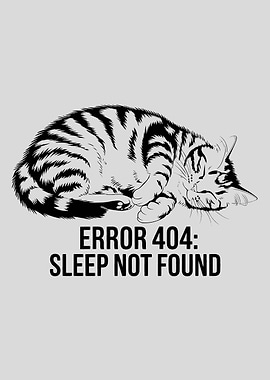 Cat Sleep Error 404