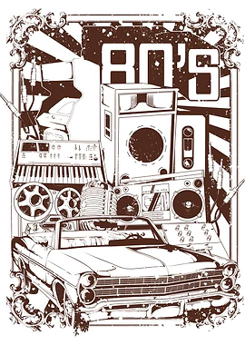 80's Retro Music & Car