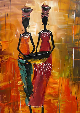 African Women Painting