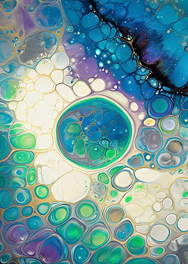 Abstract Shores: Tranquil Wave Art